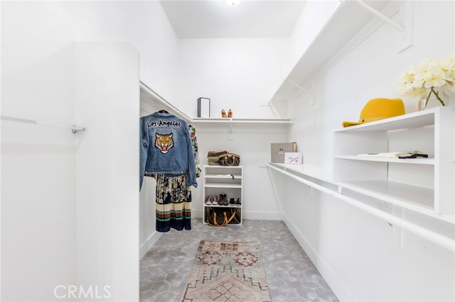Second walk-in closet in Master Suite.