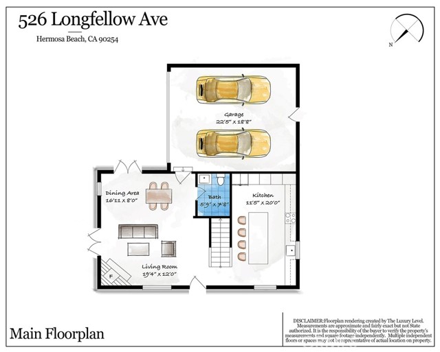 526 Longfellow Avenue, Hermosa Beach, California 90254, 3 Bedrooms Bedrooms, ,3 BathroomsBathrooms,Residential,Sold,Longfellow,SB23070264