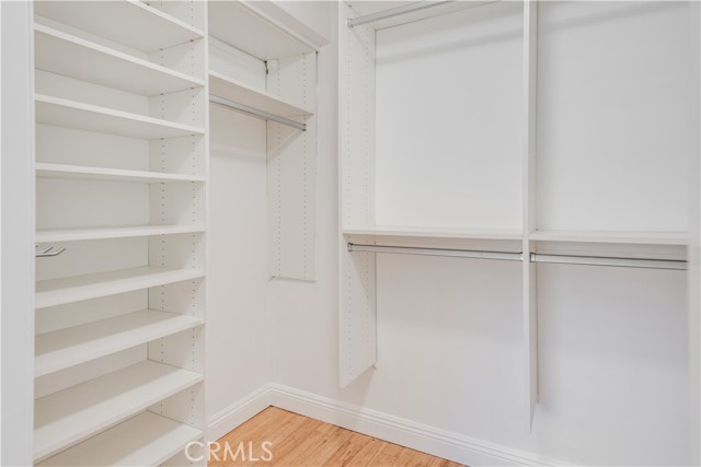 Walk-in-closet with custom organizer