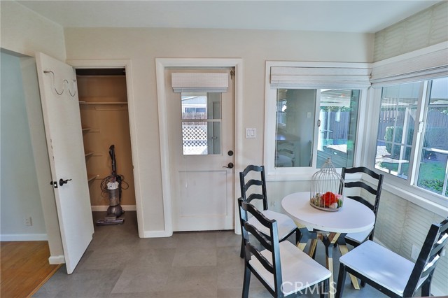 This back door, is near another handy closet, it goes out to the garage or carport or whatever you call it!