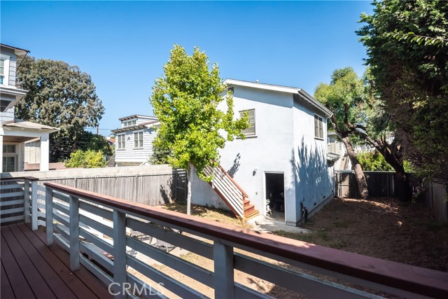 From back deck looking N to the garage and the Guest Quarters Bed and Bath above garage