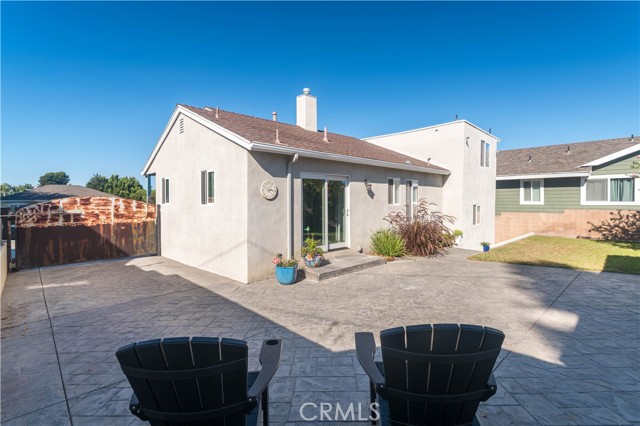 Backyard with automated gate