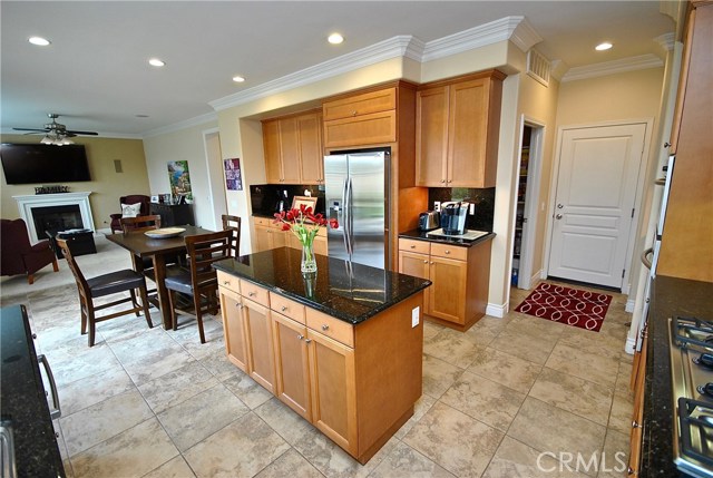 Recessed Lighting and Walk-in Pantry in Kitchen