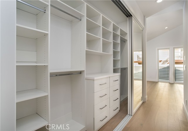 Master Bedrrom closet, with built-ins