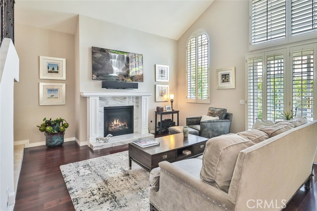Downstairs fireplace in Living room