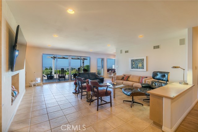 The views continue in the open, bright, and light family room.