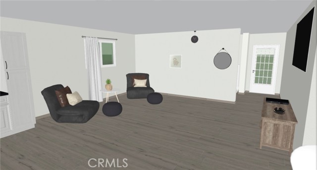 3D Virtual View Of Family Room