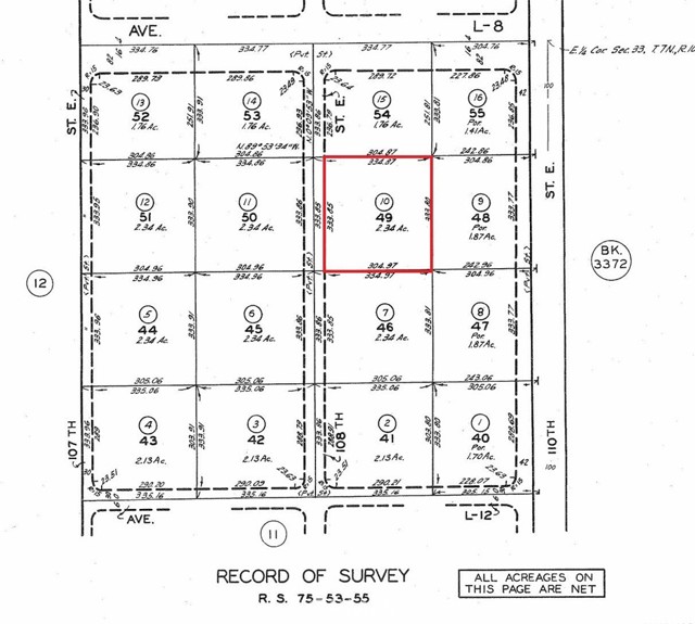 Detail Gallery Image 2 of 4 For 0 108th St E/North of Ave M, Palmdale,  CA 93591 - – Beds | – Baths