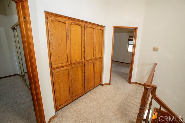 Upstairs hall storage