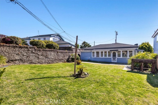 Large grassy backyard