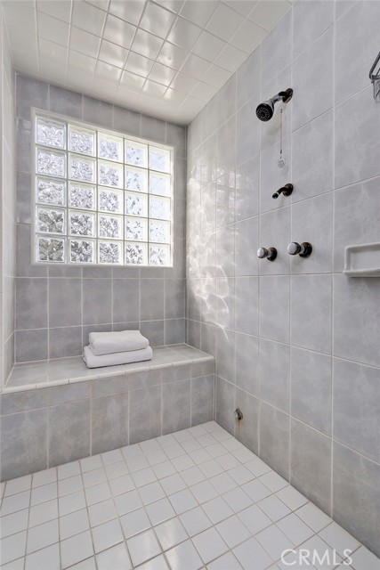 Master suite bath with separate steam shower