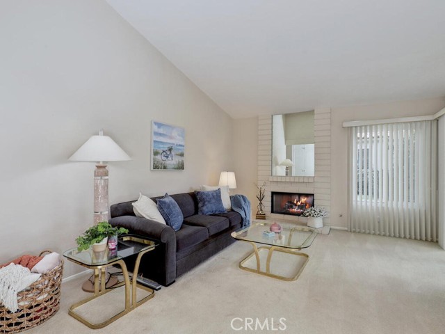 Cozy fireplace and family room