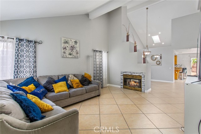 Living Room with Fireplace