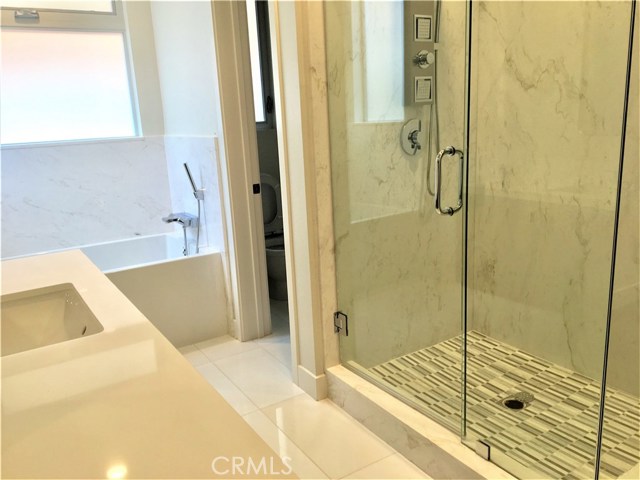 Shower and tub in Master Bath