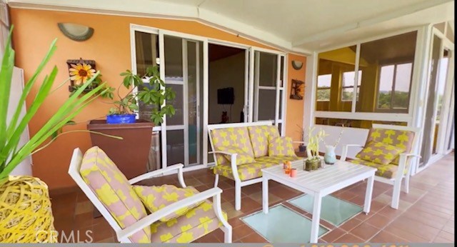 terrace seating area