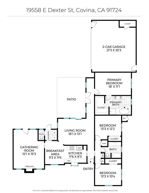 Detail Gallery Image 1 of 1 For 19558 E Dexter St, Covina,  CA 91724 - 3 Beds | 2/1 Baths