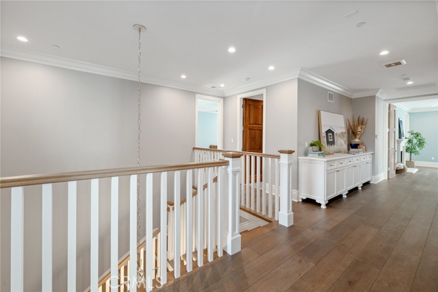 Wide Hallway Showcasing Extra Wide French Oak Flooring