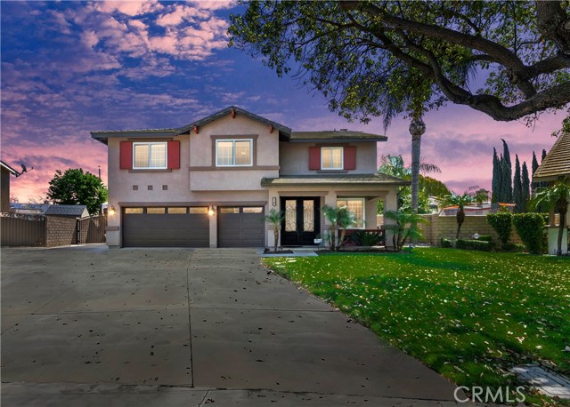 3073 S Plainfield Place Ontario, California Magnificent Home with Resort Backyard. This home is designed to impress. Featuring high quality newer upgrades throughout. Upon entering, you will find the gorgeous iron front door w/built-in security insets. Flooring is bamboo in living room/family room. Custom Tile floor throughout kitchen and laundy room. Family room opens to the completely upgraded kitchen w/quartz counters, new cabinets, pot filler, high grade stainless steel Kitchen Aid appliances,and custom drawer microwave in the island. Newer interior doors, baseboards, exterior paint, garage doors and water heater w/comfort system. Custom blinds throughout with heat and light filtering material. Newer AC with 3 temperature zones one for master bedroom. Upstairs features extra large loft w/bar and small refrigerator for entertainment and a closet for possible 5th bedroom conversion. Master suite is relaxing w/en suite master bath. Extra large walk-in closet. Garage has an electric car charging outlet with 220v. RV parking w/dump station and electrical hook-up. The Resort Backyard is incomparable to anything you have ever seen. Step out under the full-length covered patio with fans, large cabana style umbrellas w/lighting, fire pit, then the most entertaining covered BBQ island comlete with pull out swivel tv for viewing while in the pool, fan, lighting, built-in refrigerator. The Pool has been upgraded to a saltwater system and pebble finish, rock slide, waterfall, and swim up bar ledge. This is your vacation home.