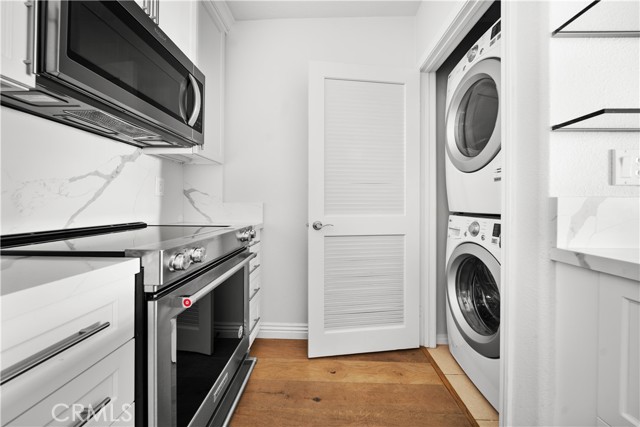 Washer Dryer in kitchen