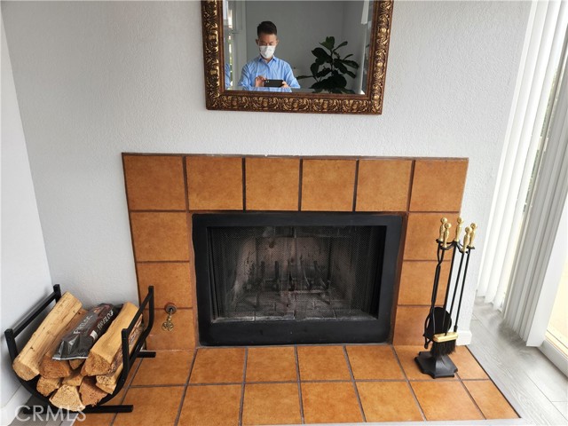 Fireplace in living/family room