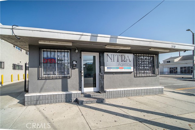 Front of the very active office space.
