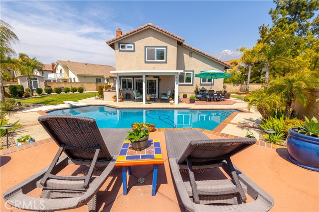 Another seating area overlooking the pool.