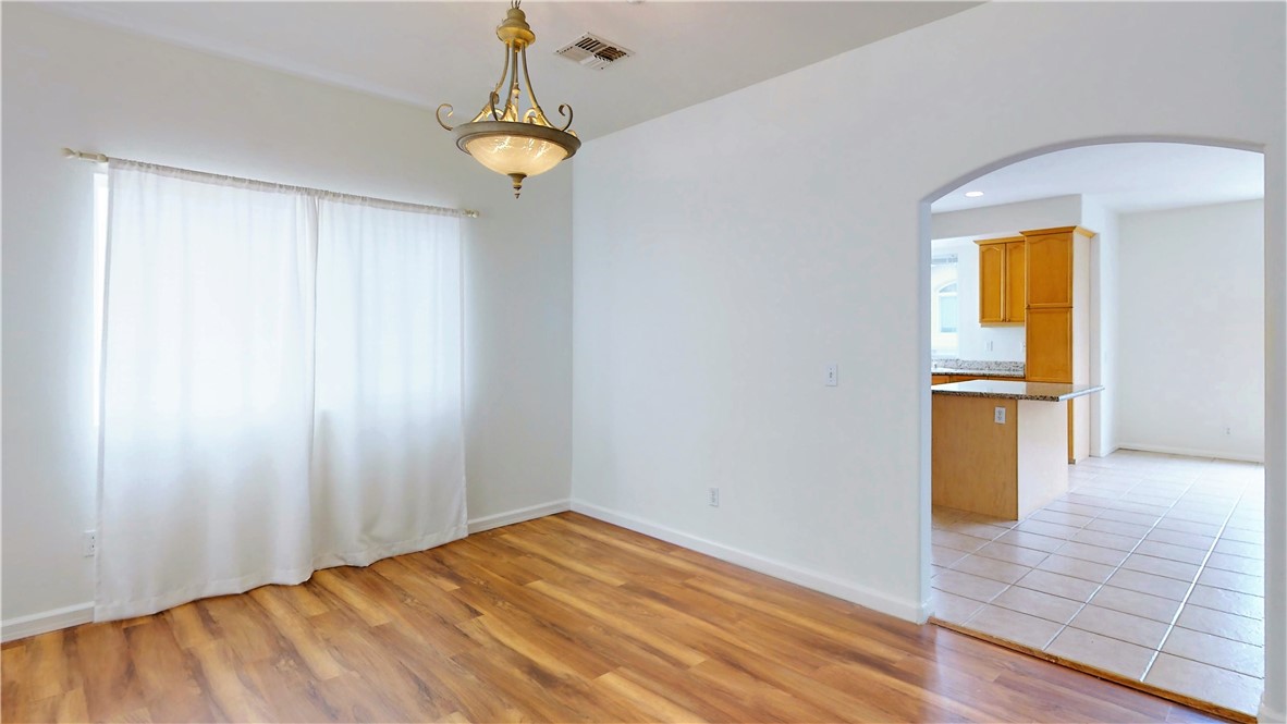 Dining Room looks into the kitchen