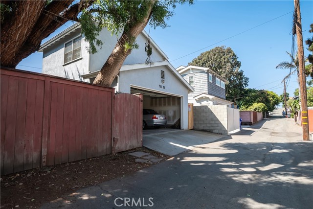 Rear facing garage off alley