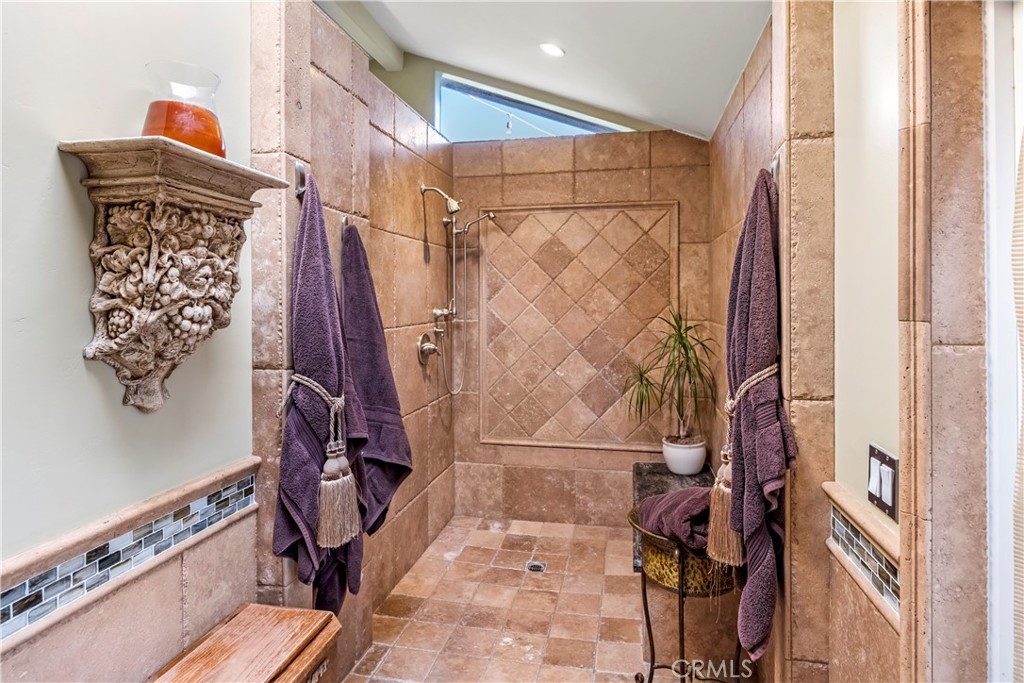 Walk-in shower.