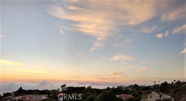 Marine Layer. Top of Malibu visible.