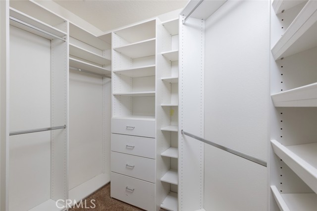 Primary Suite Closets all with Organizers