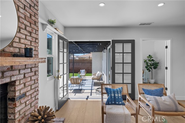 French doors to open up to your back yard.