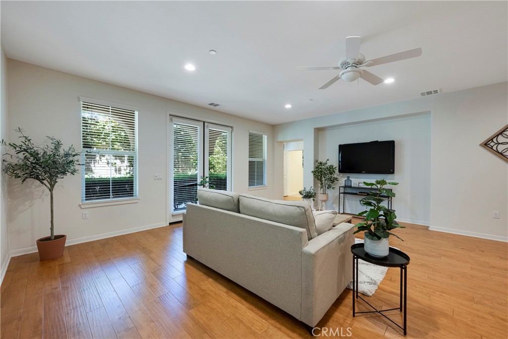 This space has a private entry through the French Doors...perfect for a Home Business as clients can come and go through this private area and not interrupt your upstairs personal quarters!