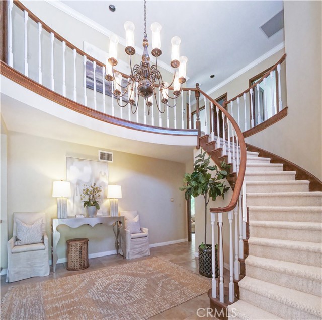 Grand staircase in Foyer
