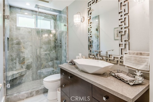 downstairs bath, walk in shower