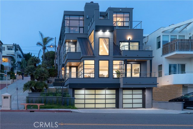 304 26th Street Manhattan Beach, California Quintessential Manhattan Beach Sand Section Ultra contemporary Masterpiece!! (David Lawrence Gray AIA design). Super rare offering, almost impossible to secure "Un-obstructable Panoramic Forever Views! Bruce's Beach City Park across the street secure's your forever unobstructed Palos Verdes to Point Dume, sweeping Panoramas from nearly every room in the house, whitewater, coastline, Park, Santa Monica Bay. Corner location on 26th & Highland +xrta parking for 3 cars in driveway, making an even more rare find.
Basically a brand new home, 100% interior re-invention/re-model completed 2019, nothing left untouched! Main Great room, dining, living, kitchen, and decks, opening to walk street patio (s) are showcased by soaring 20 ft ceilings with walls of glass, integrating you with sky, sun, surf, light, sea air. Perfect seamless flow, top notch finishing touch's and appliances, too many to mention. Two lower bedroom suites on same floor, fully remodeled baths, custom high end everything! Private 3rd floor Master Suite, 2 private balconies, luxurious master bath, walk in closet, BIG VIEWS up here!! Of course Total immersion in luxury and high end finishes are everywhere!
Bonus time! Huge lower level finished bonus room off 3 car garage, w 3/4 bath, laundry, guest quarters, 2nd family room, private entrance off garage,
it's own separate living quarters, office, yoga, gym, college kids coming back, super flexible space, very practical and useable. Showing for back up Offers