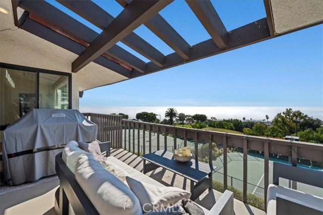 Balcony from living room with ocean views