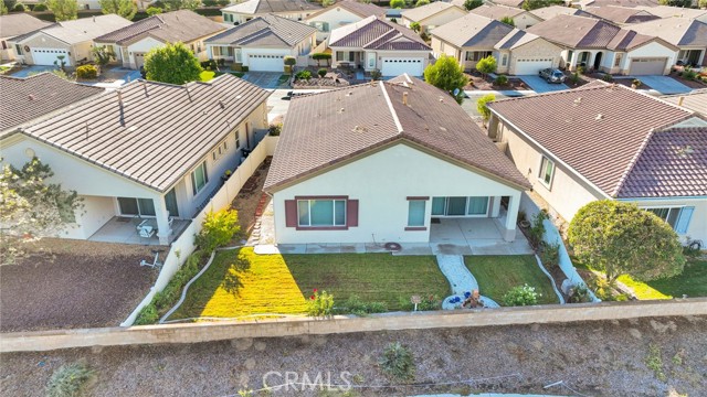 Aerial back of home