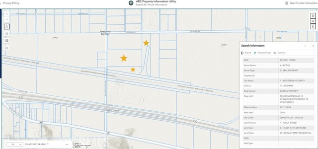 Detail Gallery Image 2 of 2 For 0 Fairview, Newberry Springs,  CA 92365 - – Beds | – Baths