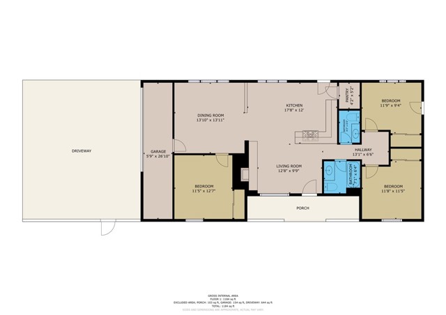 Detail Gallery Image 6 of 28 For 108 Cypress, Wofford Heights,  CA 93285 - 2 Beds | 1/1 Baths