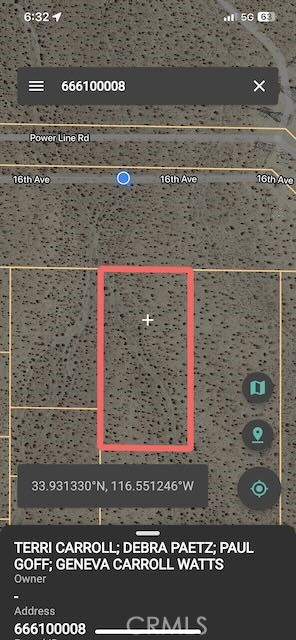 0 16th, Palm Springs, California 92440, ,Land,For Sale,0 16th,CREV23186349