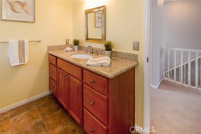 Vanity in upstairs bathroom