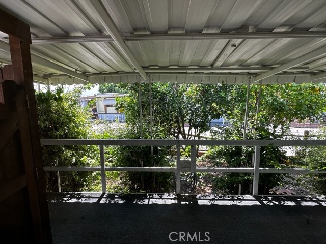Covered deck off of the family room