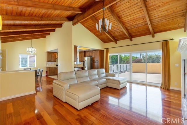 Upstairs Family Room to kitchen & Deck