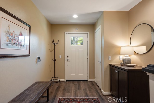 Foyer with coat closet