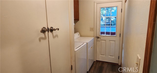 Laundry room with second exterior entry/exit