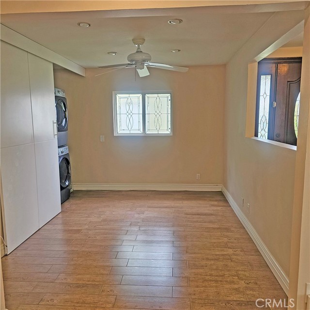 Converted bedroom to a den/office/game room and laundry closet