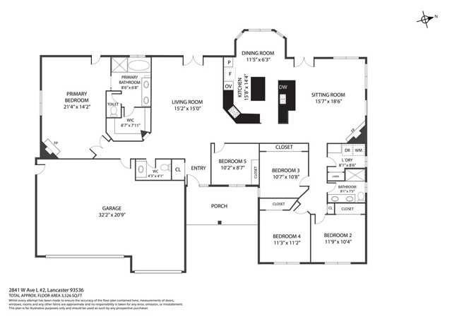 Detail Gallery Image 36 of 36 For 2841 W Avenue L2, Lancaster,  CA 93536 - 5 Beds | 3 Baths