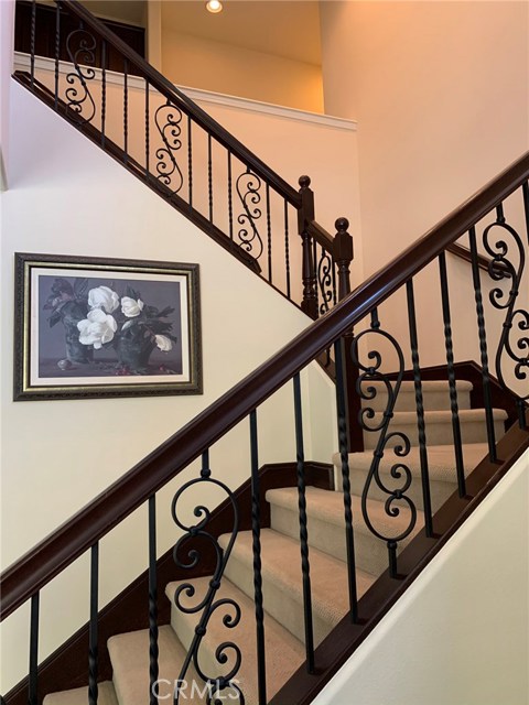 Rod iron staircase