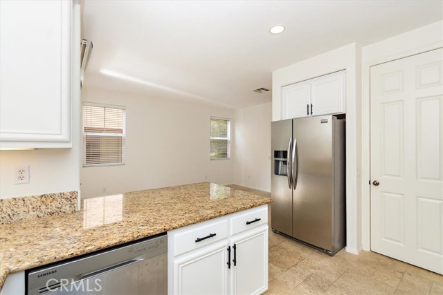Kitchen view towards dining area